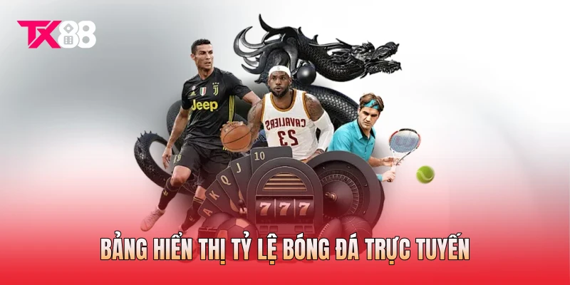 Bảng hiển thị tỷ lệ bóng đá trực tuyến